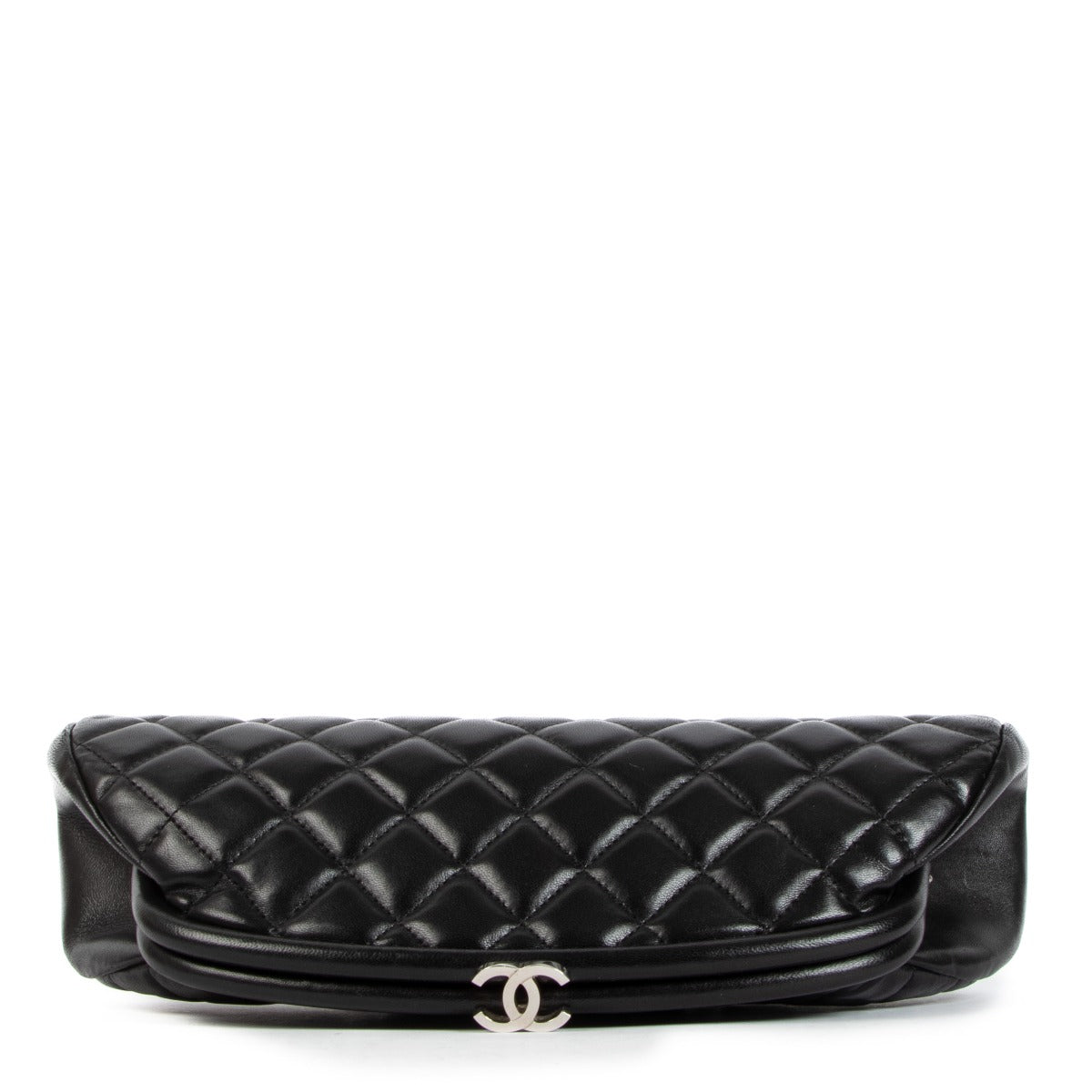 Shop a 100% authentic Chanel Black Quilted Lambskin Clutch on Labellov.com