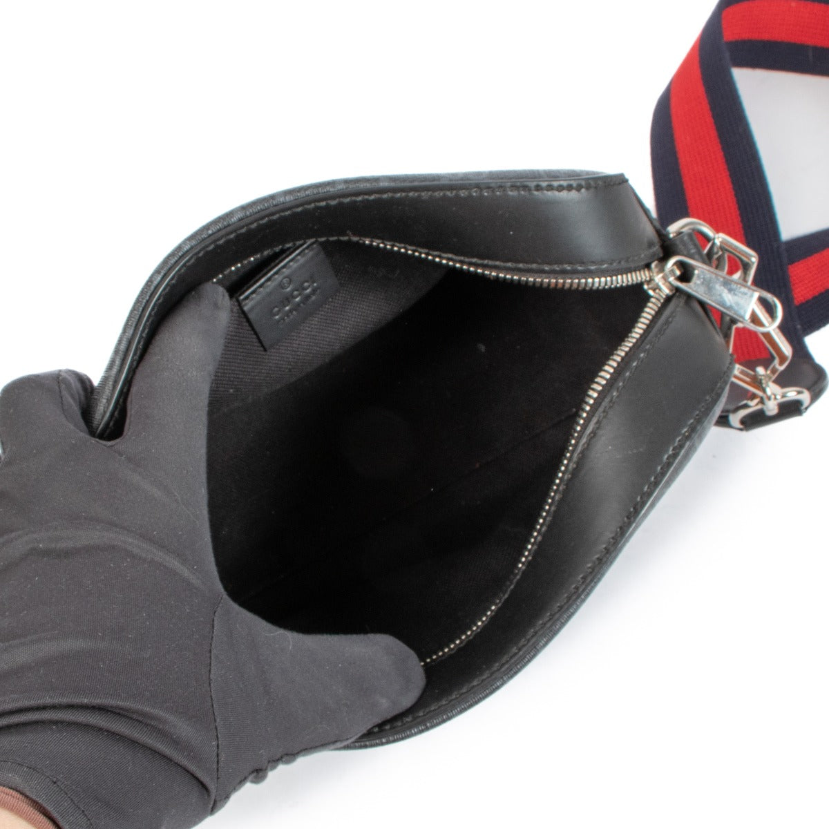 Sac bandoulière Gucci GG Supreme noir