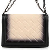 shop authentic second hand Chanel Ombre Black Large Boy Crossbody on Labellov.com