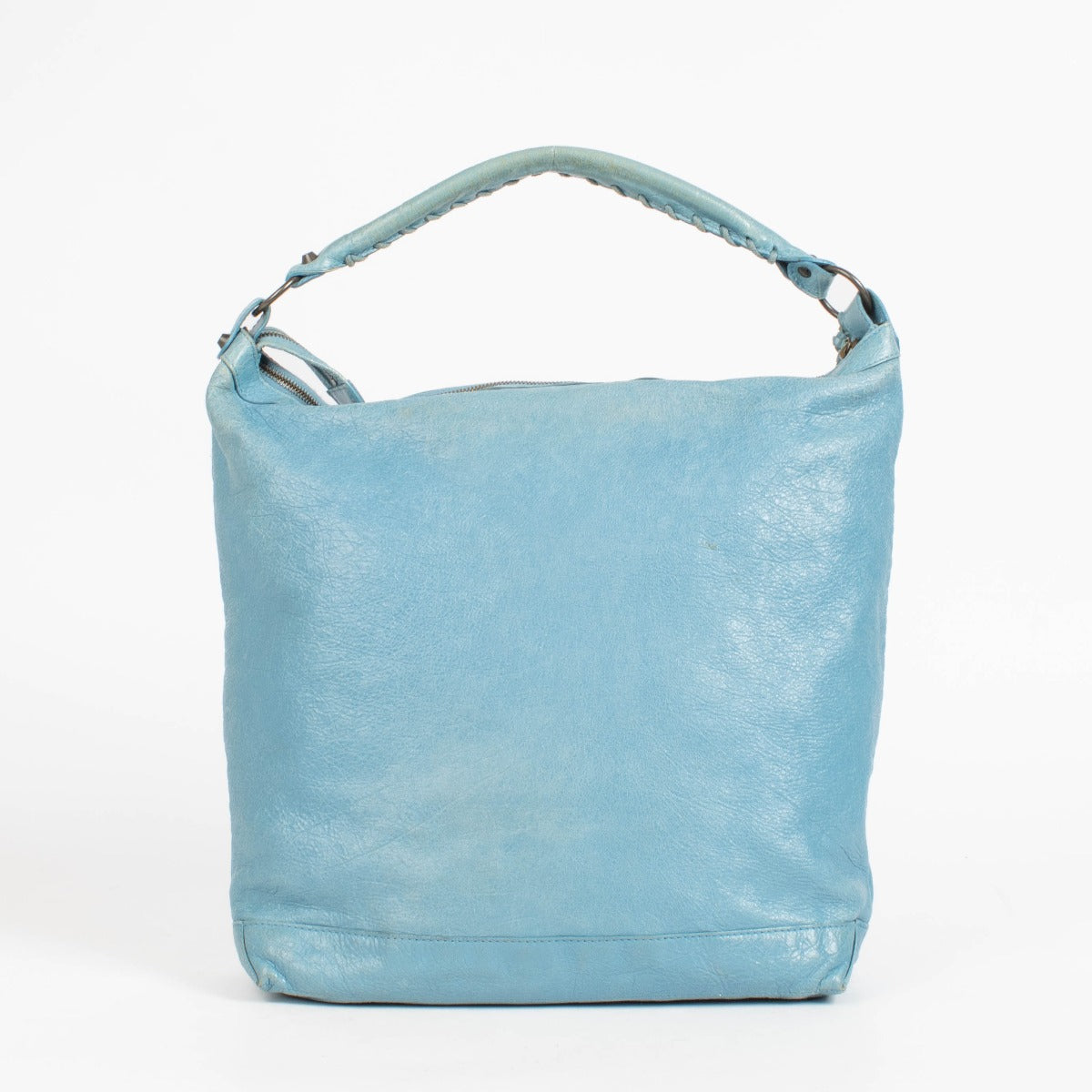 Authentic pre-loved Balenciaga Blue Arena Day Shoulder Bag on Labellov.com