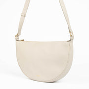 Shop this authentic Burberry Grey Soft Sling Half Moon Bag pre-loved on Labellov.com