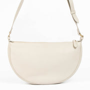 Shop this authentic Burberry Grey Soft Sling Half Moon Bag pre-loved on Labellov.com