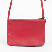 Shop this authentic Celine Raspberry Leather Trio Bag pre-loved on Labellov.com