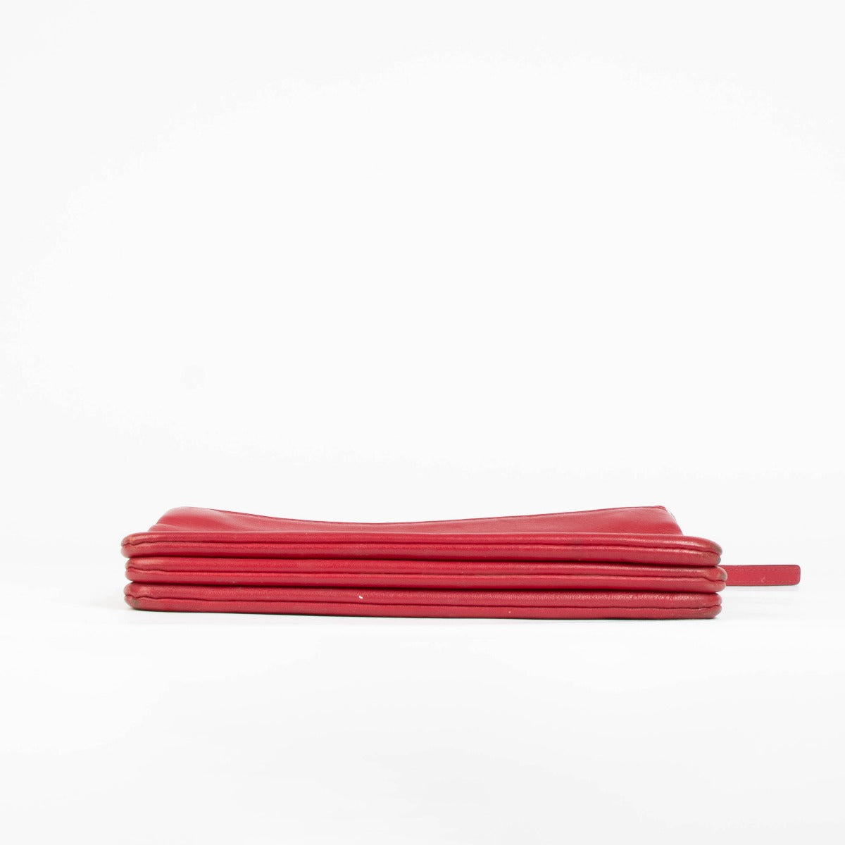 Shop this authentic Celine Raspberry Leather Trio Bag pre-loved on Labellov.com