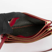 Shop this authentic Celine Raspberry Leather Trio Bag pre-loved on Labellov.com