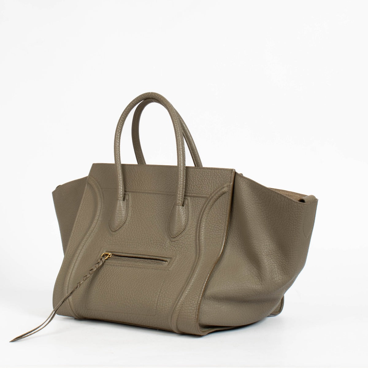Shop the authentic pre-loved Celine Taupe Medium Phantom Luggage Bag on Labellov.com