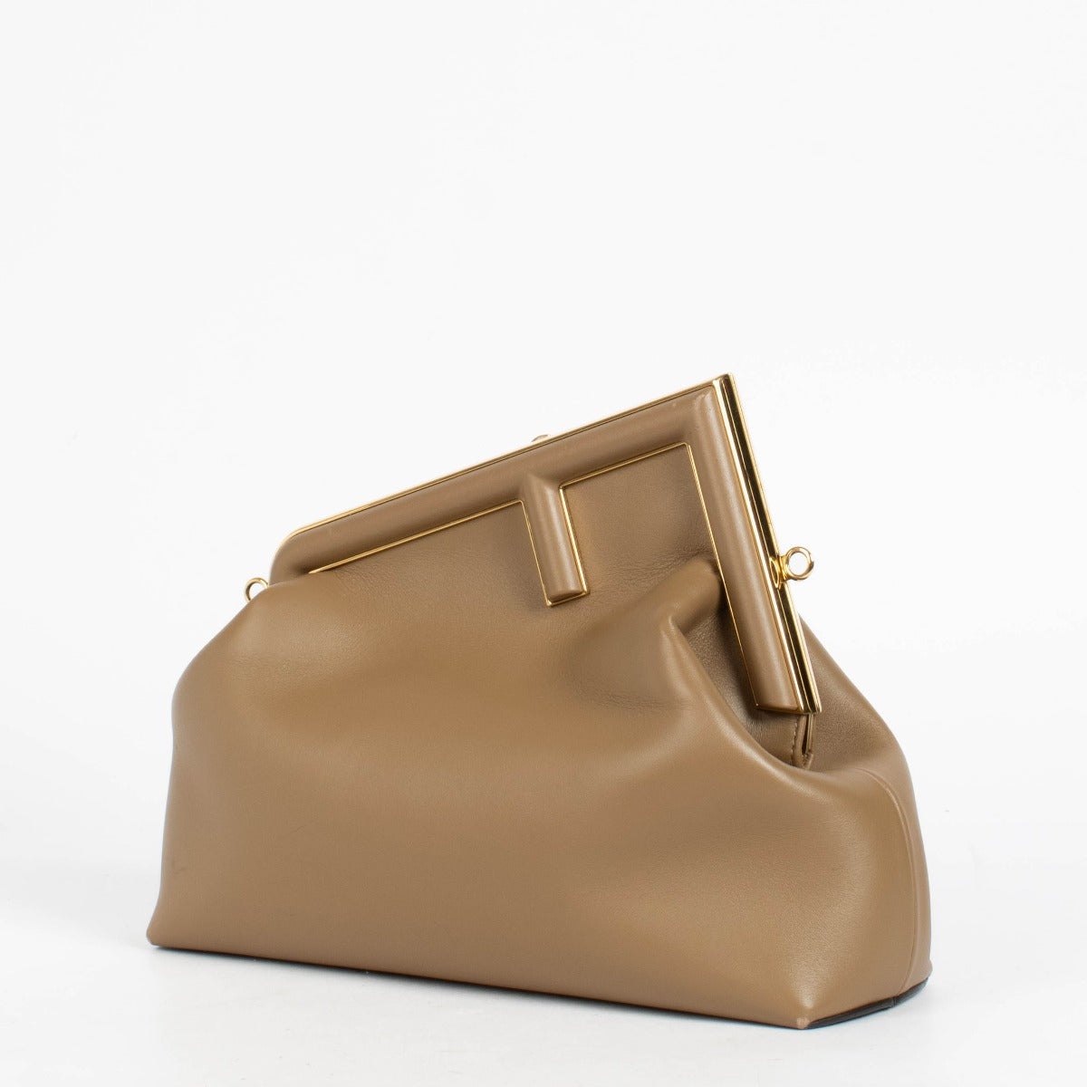 Authentic pre-loved Fendi Camel Leather First Midi Bag on Labellov.com