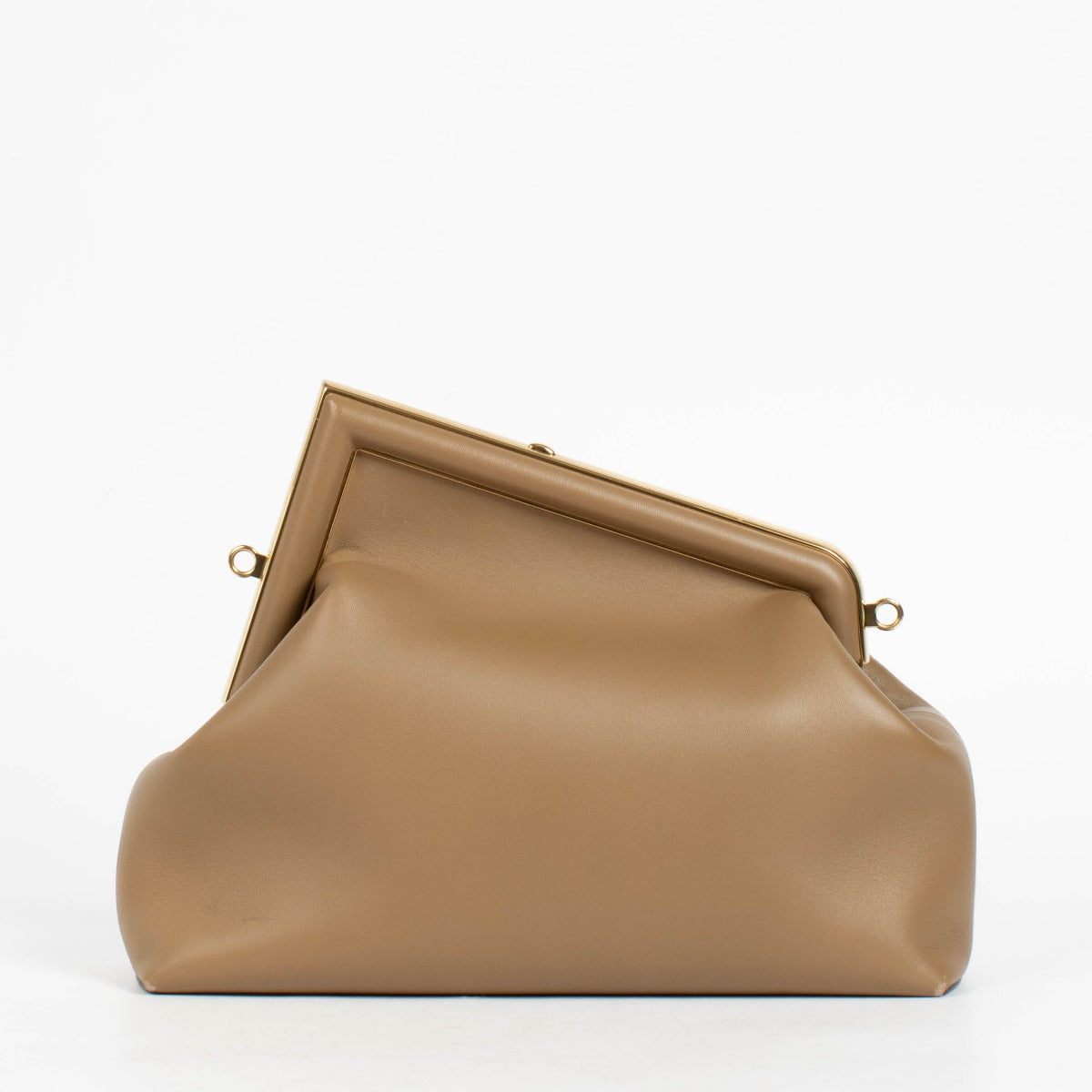 Authentic pre-loved Fendi Camel Leather First Midi Bag on Labellov.com
