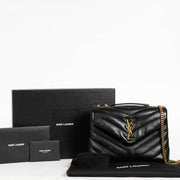 Authentic pre-loved Saint Laurent Black Leather Loulou Small Bag on Labellov.com