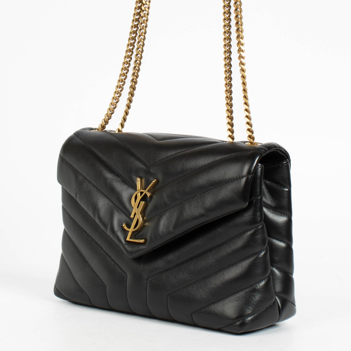 Authentic pre-loved Saint Laurent Black Leather Loulou Small Bag on Labellov.com