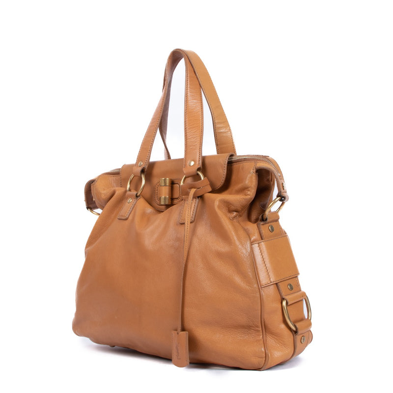 Saint Laurent Camel Leren Muse Messenger Tas