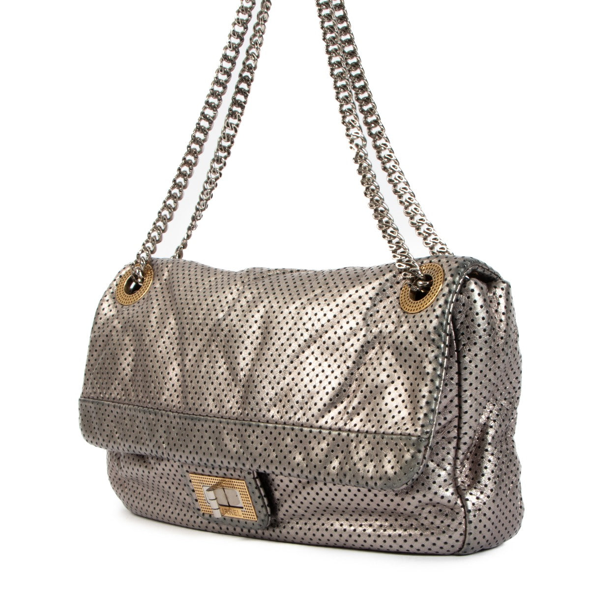 Chanel 2.55 Perforated Drill Metallic Flap Bag