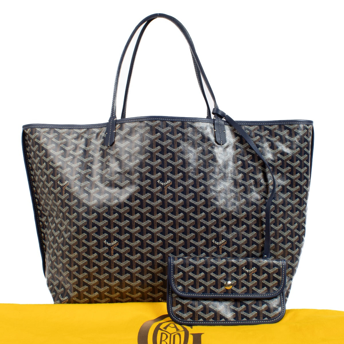 shop 100% authentic second hand Goyard Navy Blue Anjou GM Bag on Labellov.com