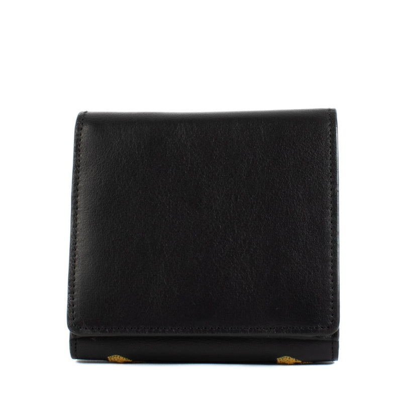 Chloé Black Little Horses Embroidered Wallet