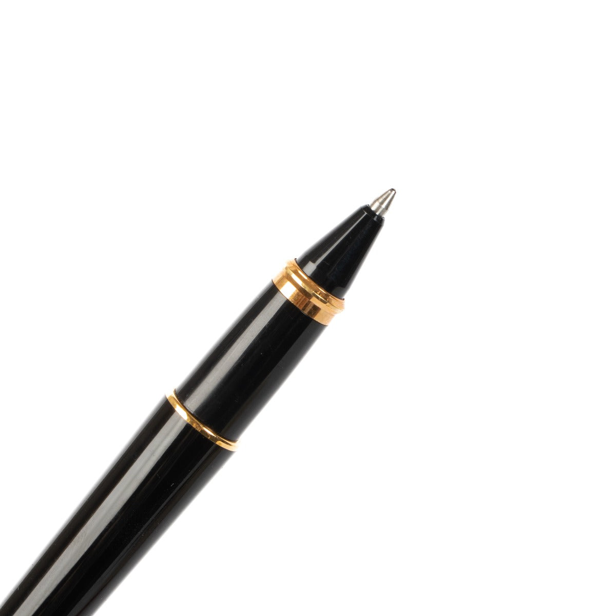 S.T. Dupont Black Lacquer Gold Plated Ballpoint Pen