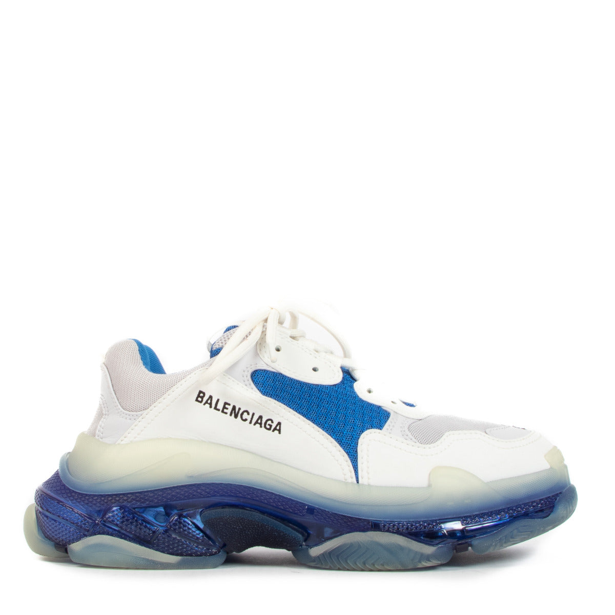 Balenciaga White Triple S Clear Sole Sneakers - Size 40