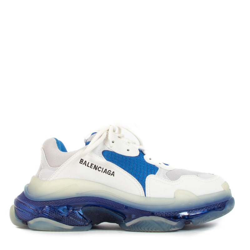 Balenciaga White Triple S Clear Sole Sneakers - Size 40