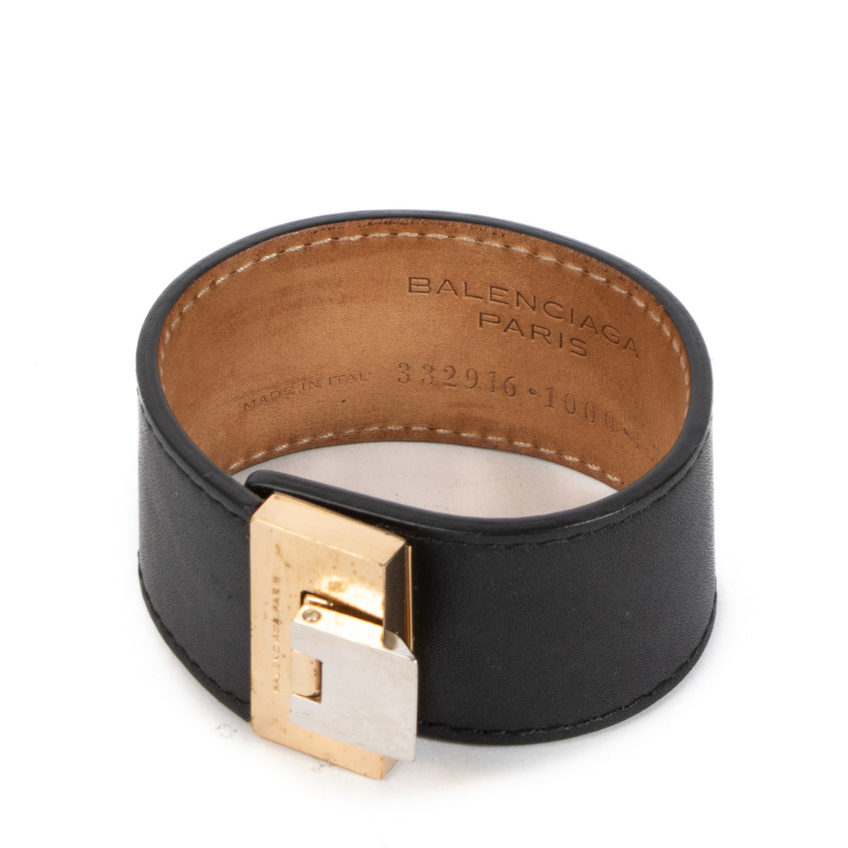 Balenciaga Zwart Lederen Armband