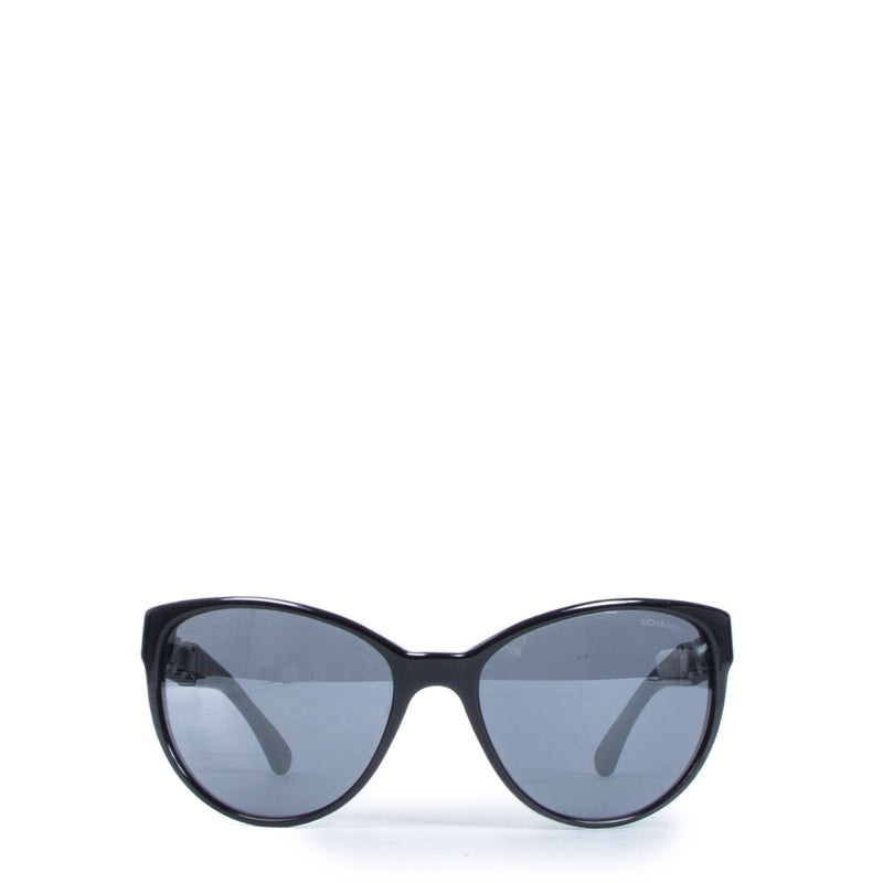 Chanel Black Butterfly Chain Sunglasses