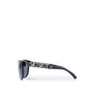 Chanel Black Butterfly Chain Sunglasses