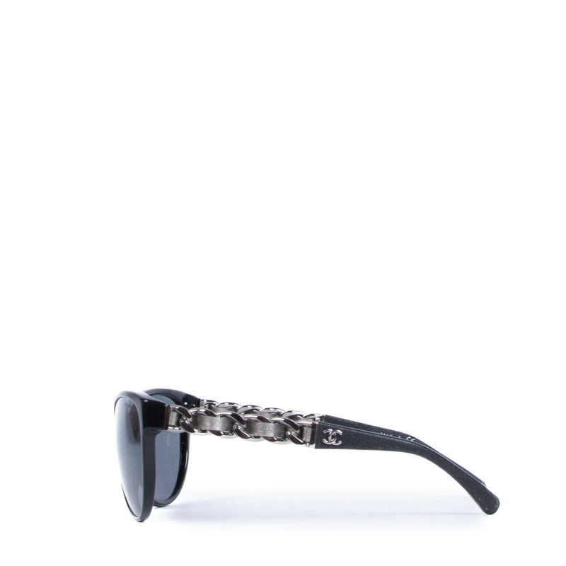 Chanel Black Butterfly Chain Sunglasses