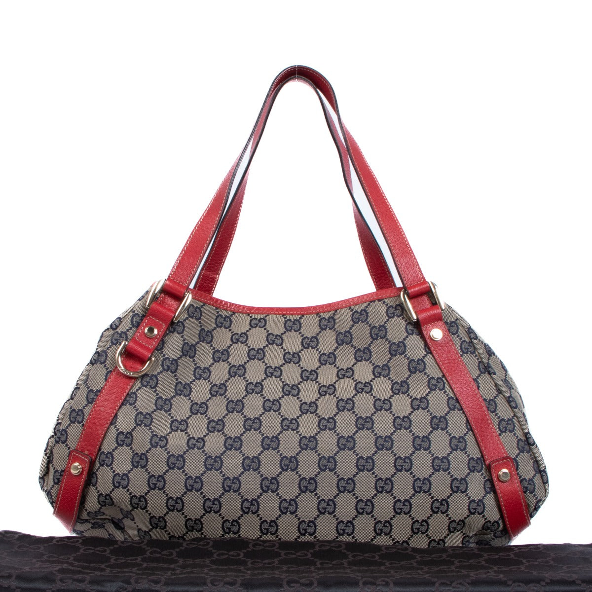 Gucci Navy GG Canvas Abbey Tote Bag