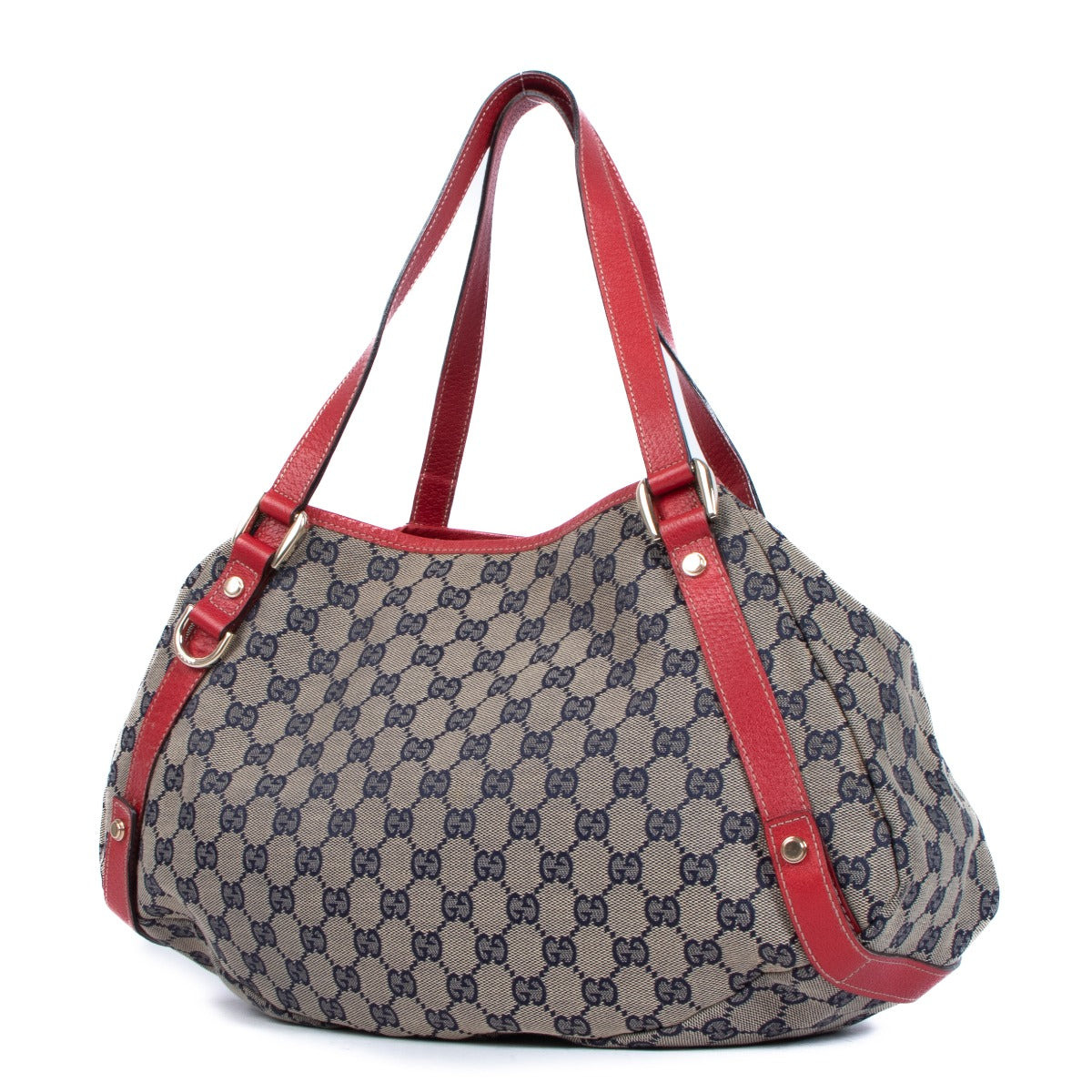 Gucci Navy GG Canvas Abbey Tote Bag