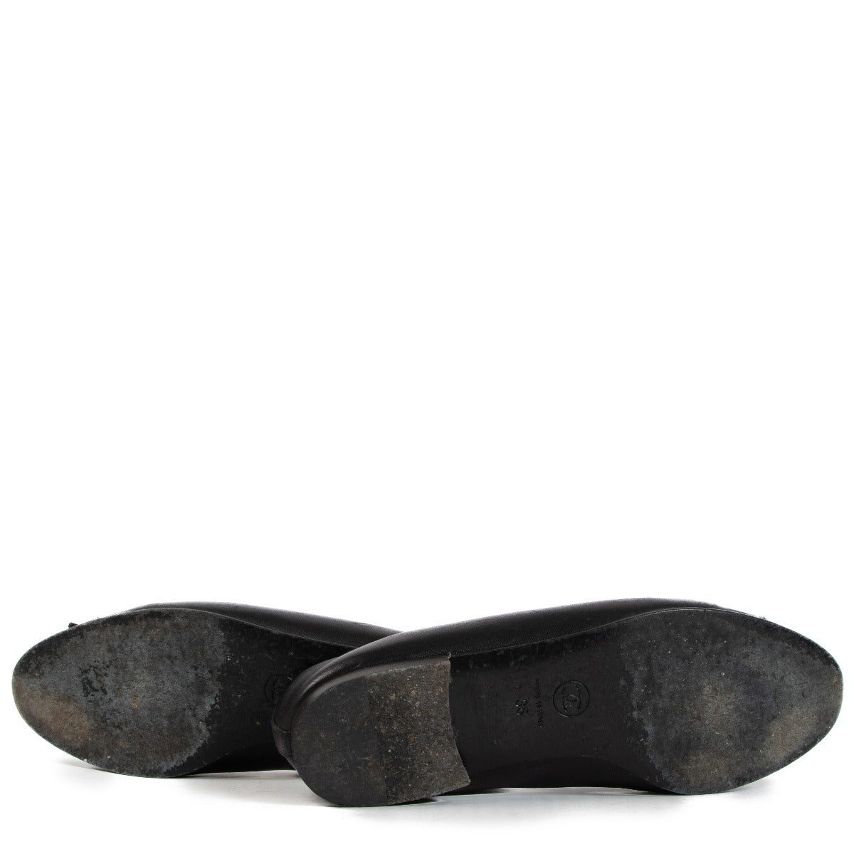 Chanel zwarte ballerina's van lamsleer - Maat 36
