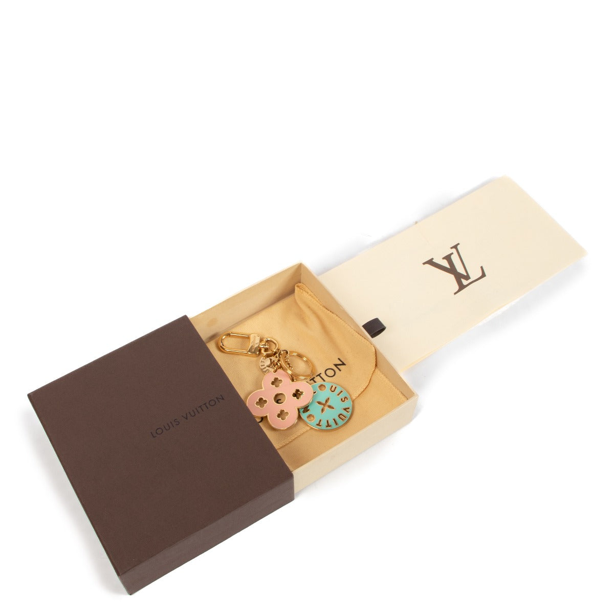 Louis Vuitton Looping Fleur Pastel Key Charm