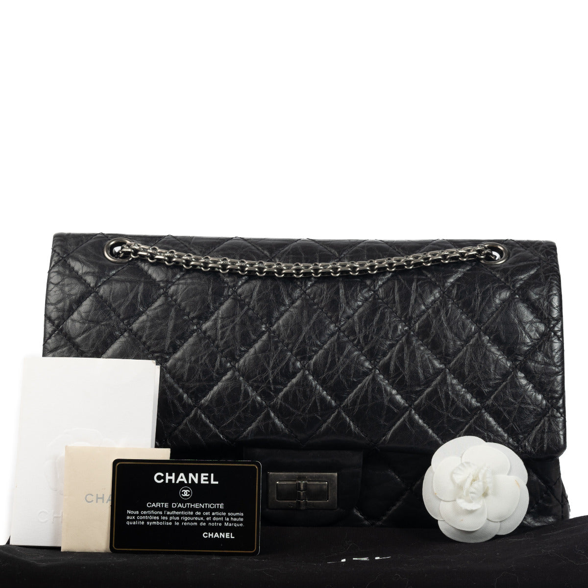 Chanel Black 2.55 Reissue Maxi 227