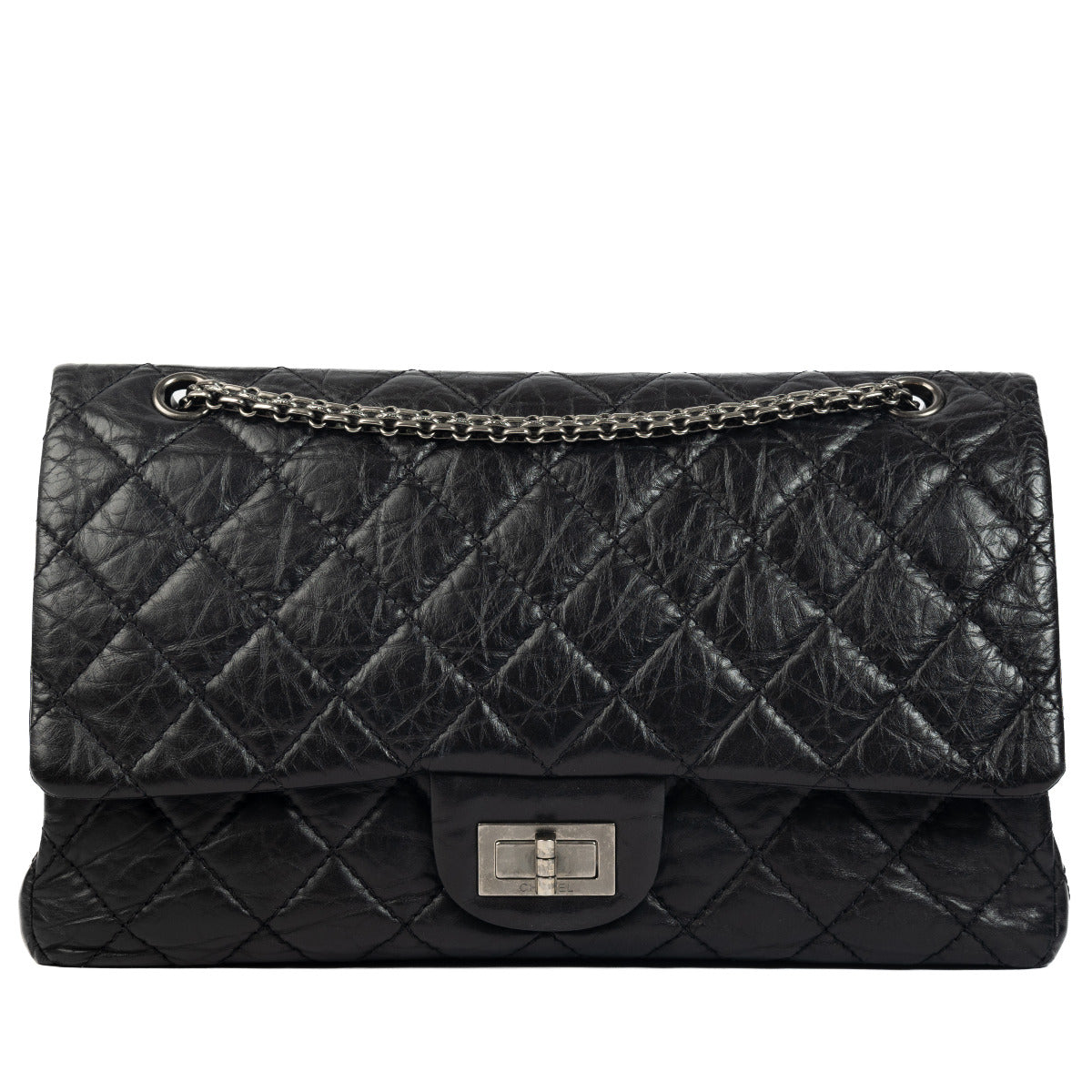 Chanel Black 2.55 Reissue Maxi 227