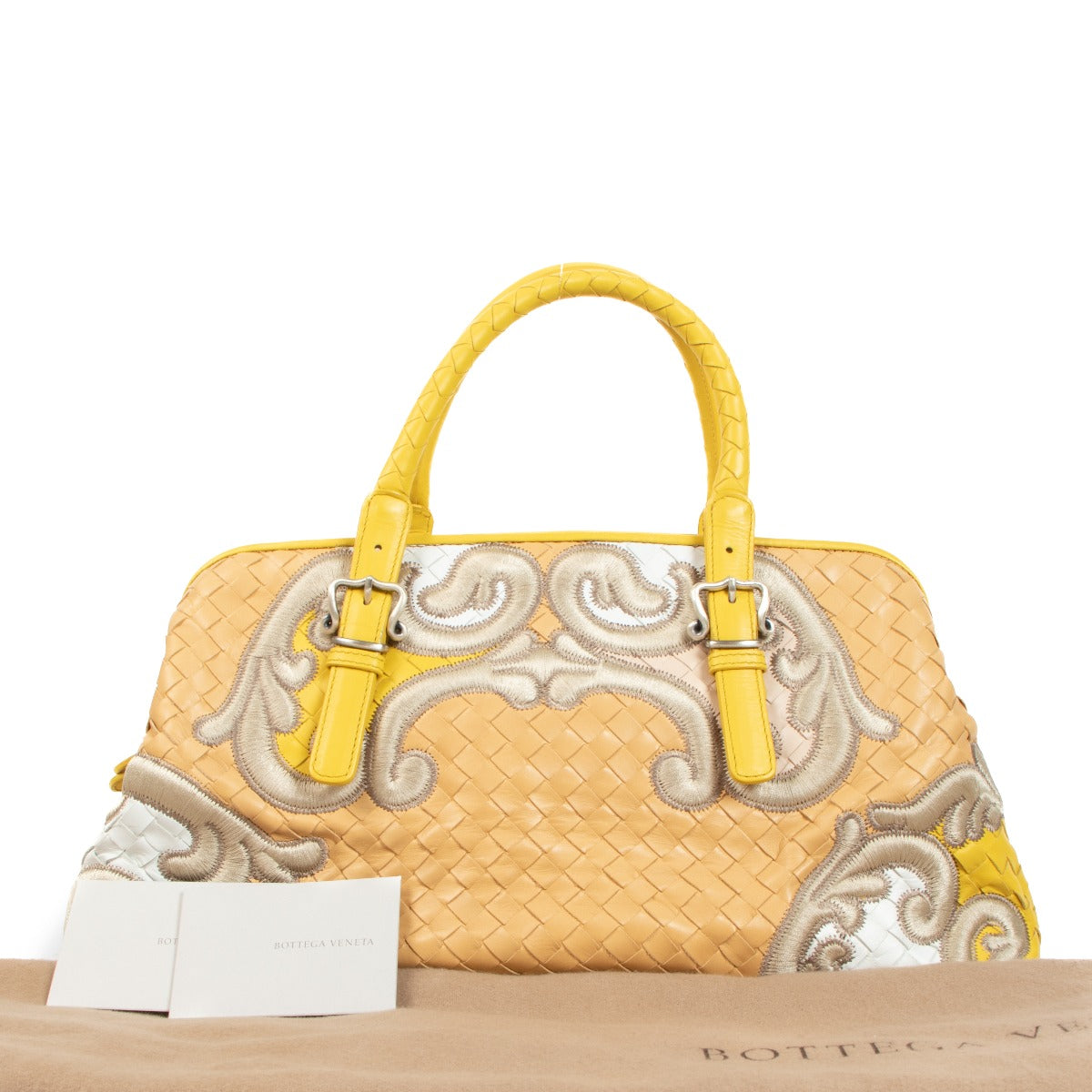 Bottega Veneta Embroidered Intrecciato Tote Bag