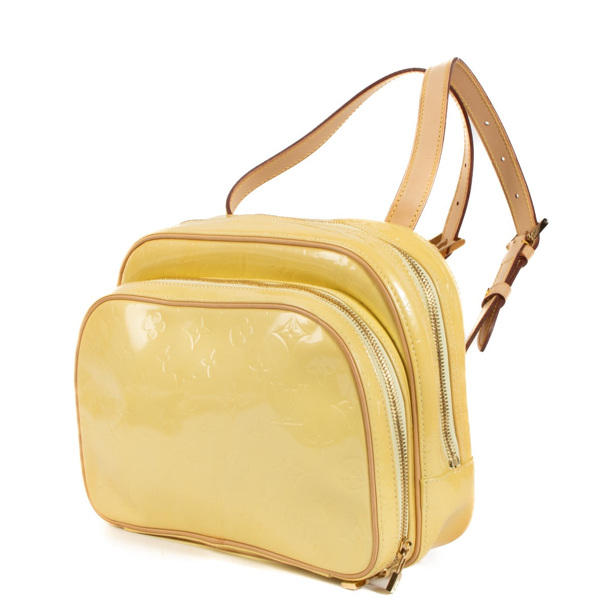 Shop authentic second hand Louis Vuitton Citrine Monogram Vernis Murray Backpack on Labellov.com