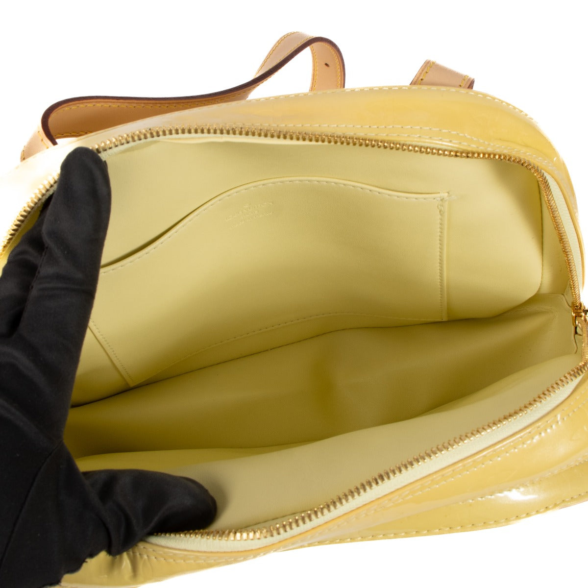 Shop authentic second hand Louis Vuitton Citrine Monogram Vernis Murray Backpack on Labellov.com