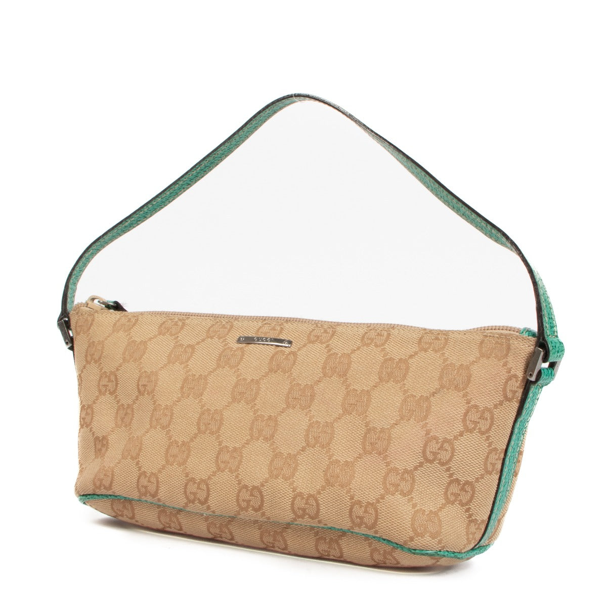 Shop a 100% authentic Gucci GG Monogram Canvas Mini Baguette Bag on Labellov.com
