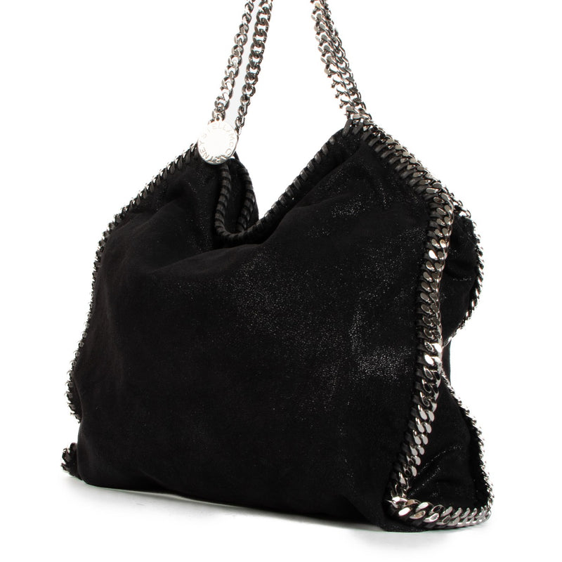 shop authentic second hand Stella McCartney Black Falabella Tote Bag on Labellov.com