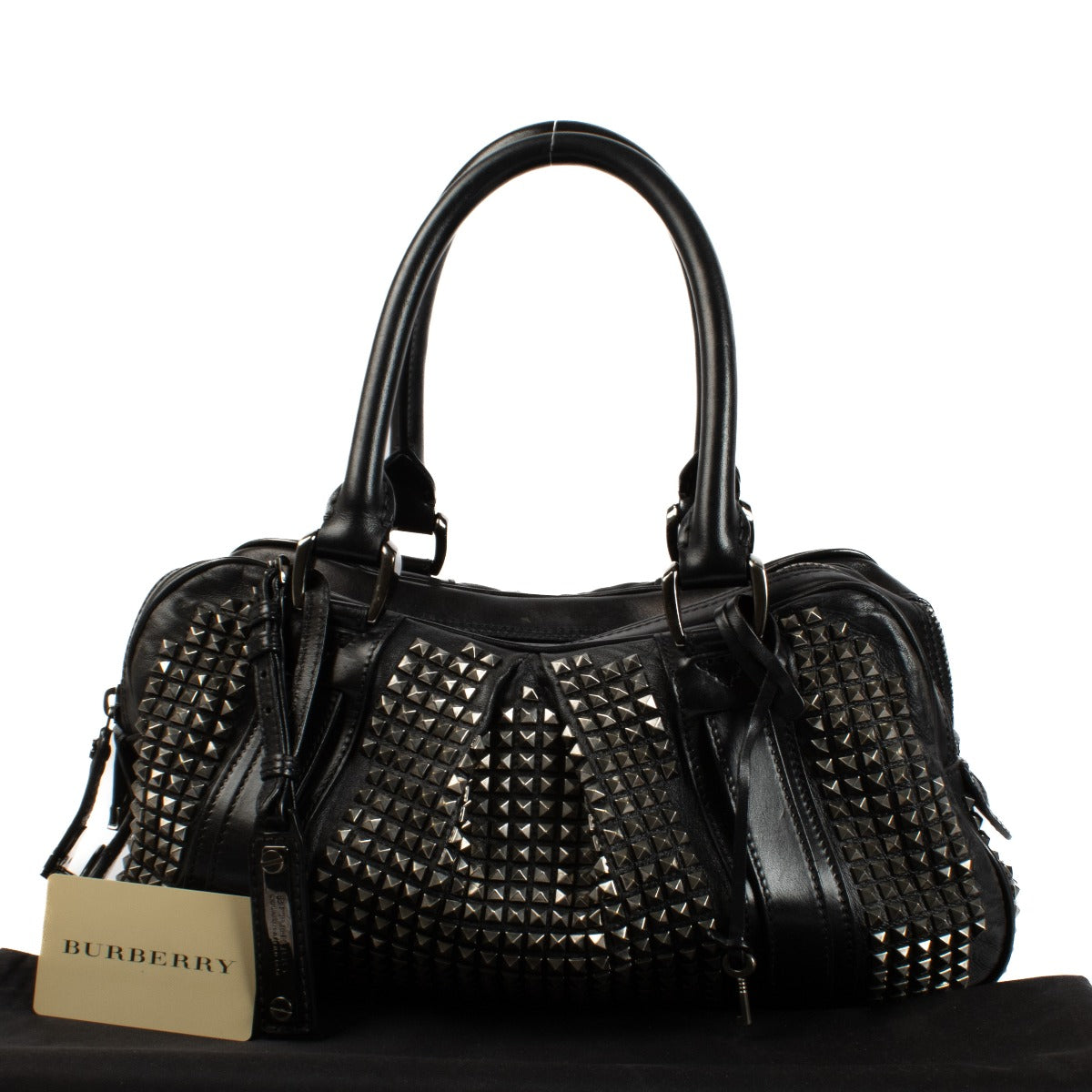 Shop 100% authentic secondhand Burberry Black Studs Top Handle Bag on Labellov.com