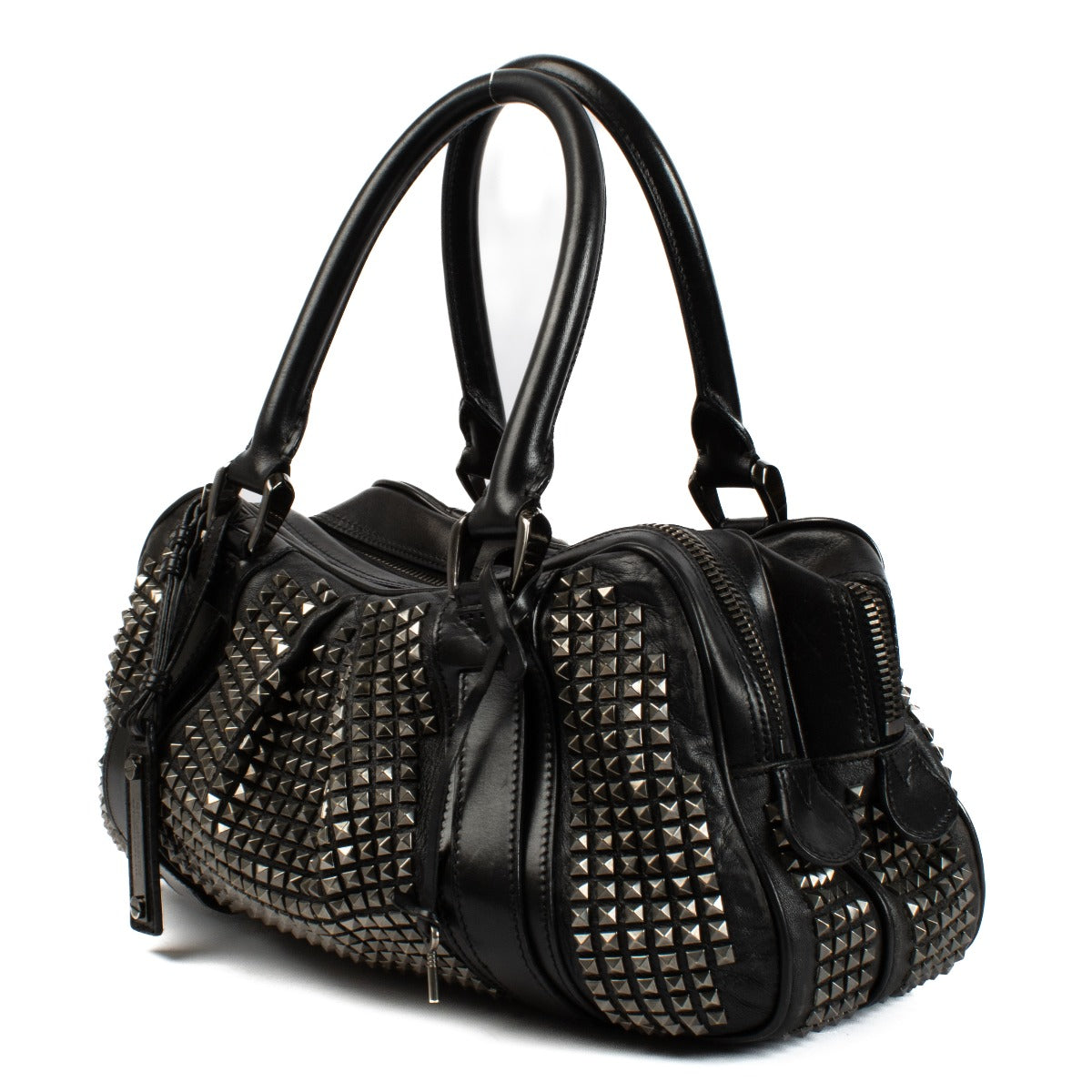 Shop 100% authentic secondhand Burberry Black Studs Top Handle Bag on Labellov.com
