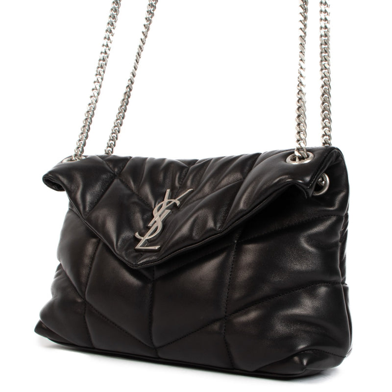 Shop a 100% authentic Saint Laurent Black Quilted Lambskin Puffer Small Chain Bag on Labellov.com