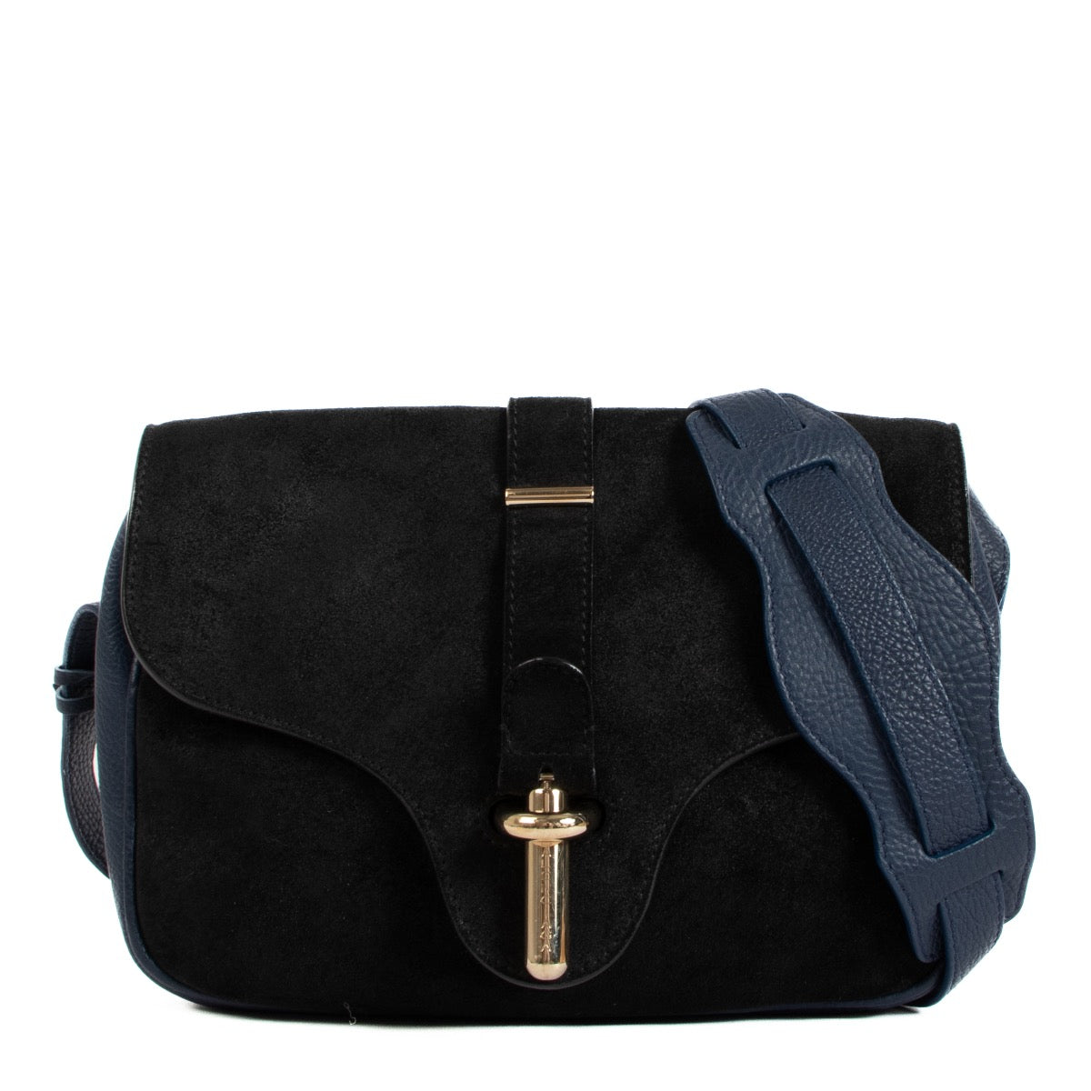 shop 100% second hand Balenciaga Black/Blue Suede Tube S Crossbody Bag on Labellov.com