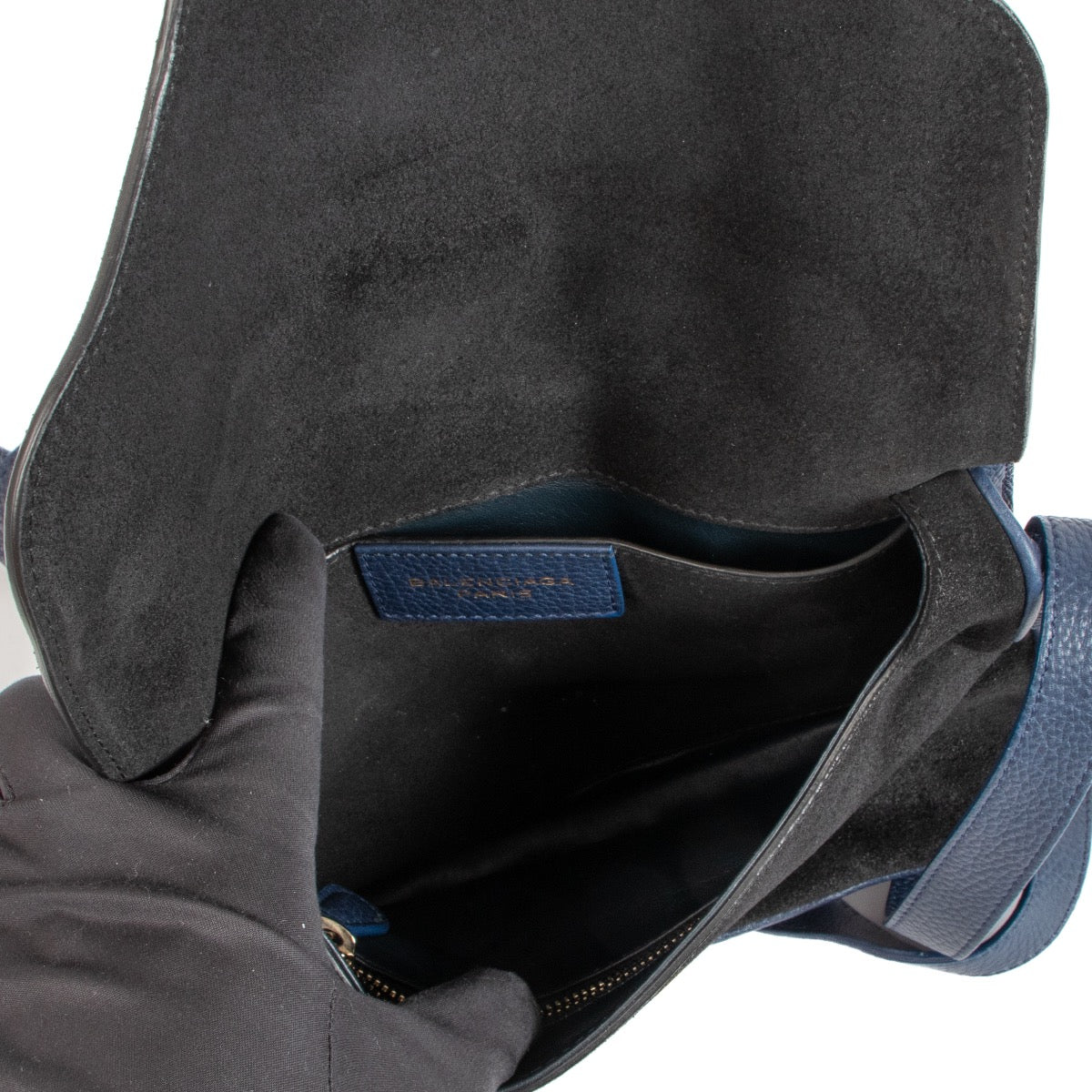 shop 100% second hand Balenciaga Black/Blue Suede Tube S Crossbody Bag on Labellov.com