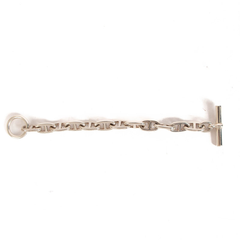 Shop safe online at Labellov in Antwerp, Brussels and Knokke this 100% authentic second hand Hermès Chaine d'Ancre Large Sterling Silver Bracelet