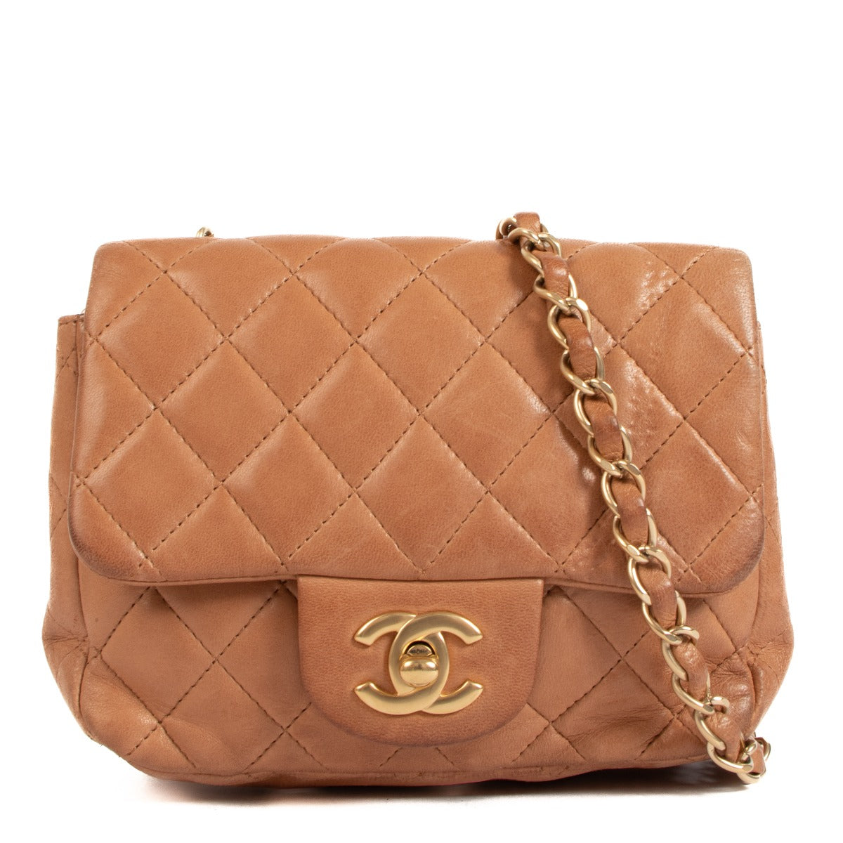 Chanel Vieux Rose Mini Square Classic Flap Bag