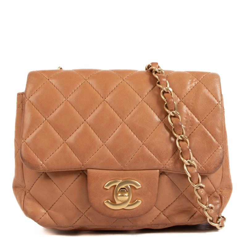 Chanel Vieux Rose Mini Square Classic Flap Bag