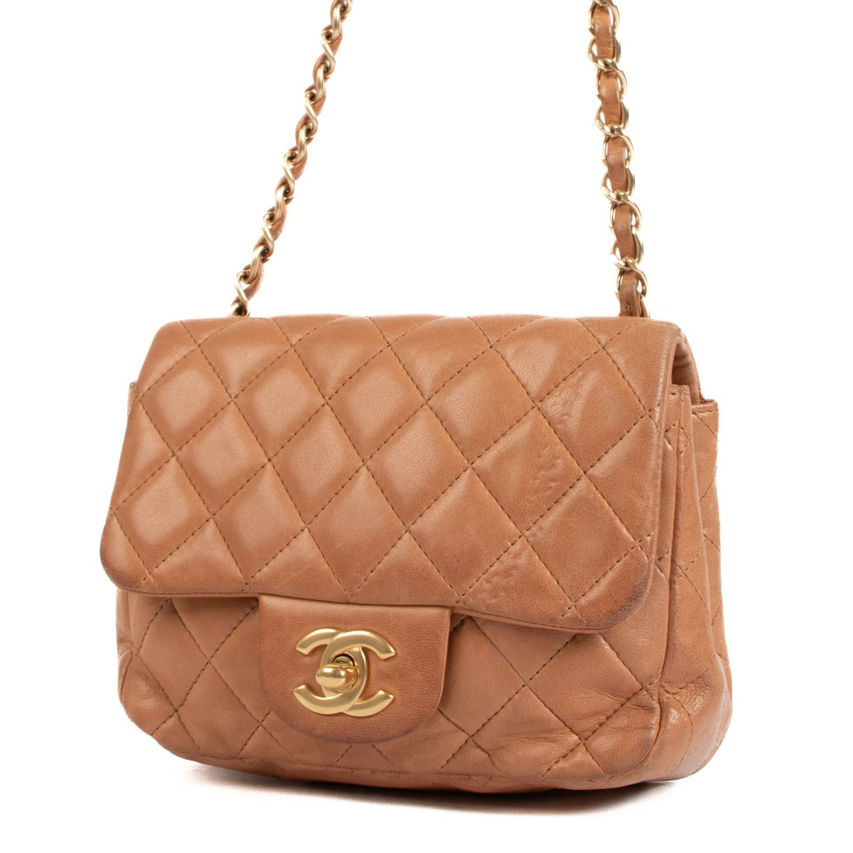 Chanel Vieux Rose Mini Square Classic Flap Bag