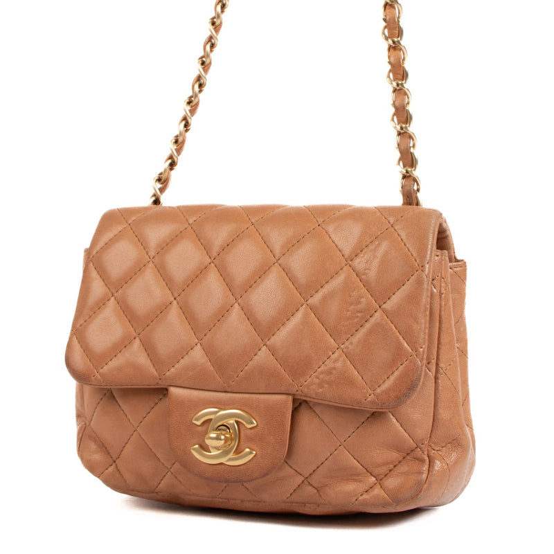 Chanel Vieux Rose Mini Square Classic Flap Bag