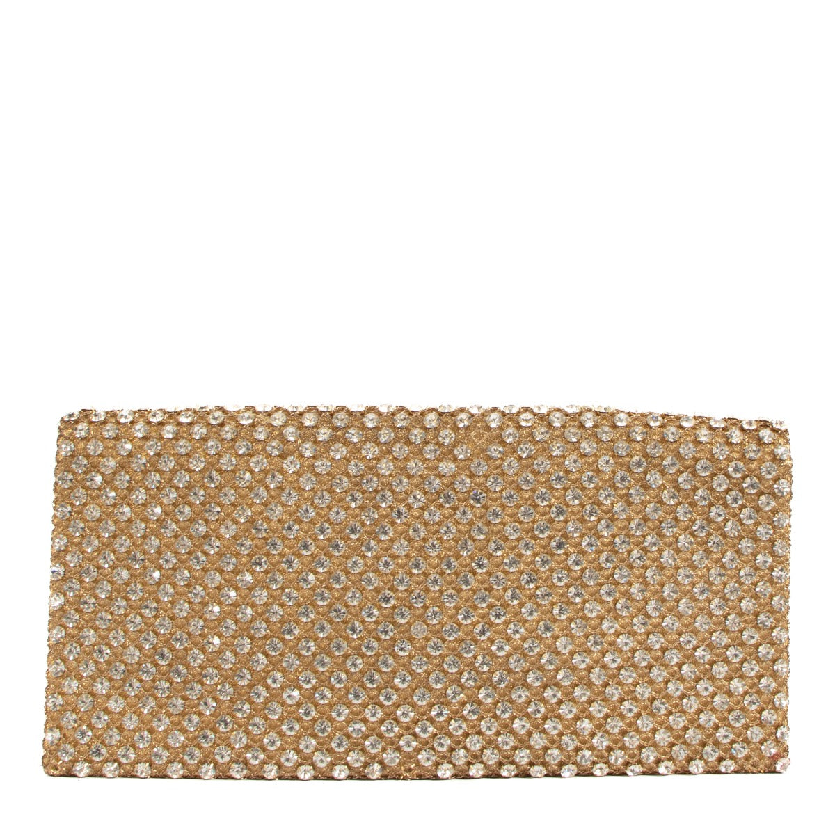 Delvaux 1960s Gold Crystal Clutch