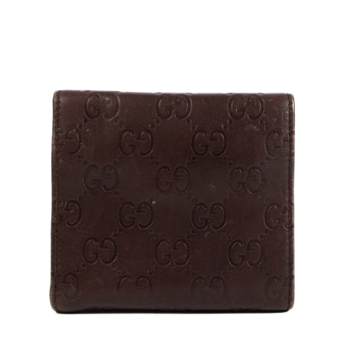 Shop safe online at Labellov in Antwerp, Brussels and Knokke this 100% authentic second hand Gucci Brown Guccissima Leather Wallet