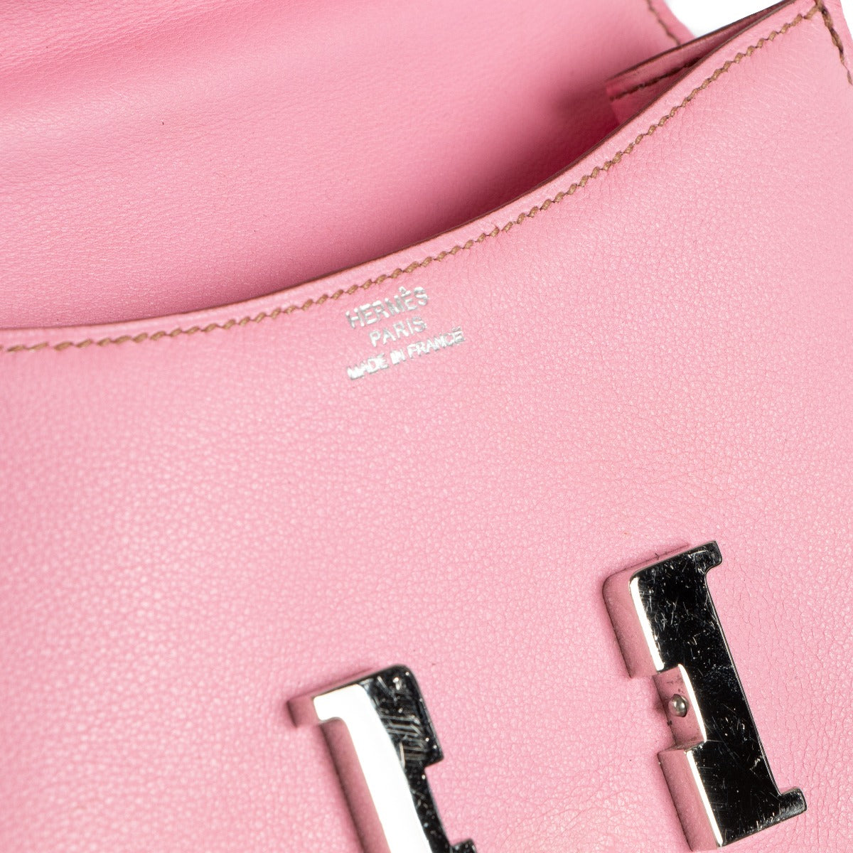 Hermès Constance Micro Rose Sakura Swift PHW