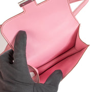 Hermès Pre-Owned Constance Micro Rose Sakura Swift PHW